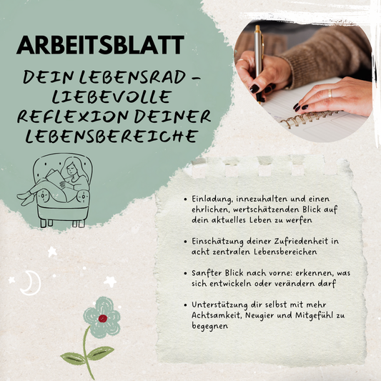 Arbeitsblatt "Dein Lebensrad"