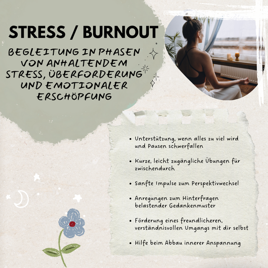 Therapiekarten - Stress, Burnout und Erschöpfung