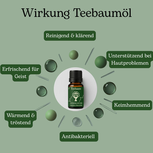Ätherisches Teebaumöl – Bio-Qualität, 100% naturrein | 10 ml | Innere Ruhe
