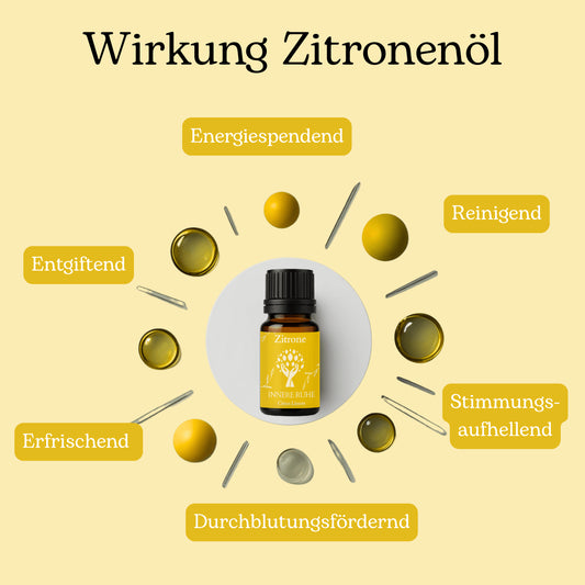 Ätherisches Zitronenöl – Bio-Qualität, 100% naturrein | 10 ml | Innere Ruhe