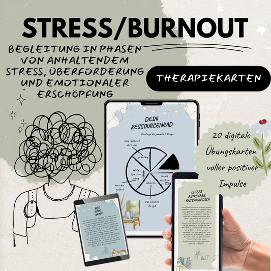 Therapiekarten - Stress, Burnout und Erschöpfung